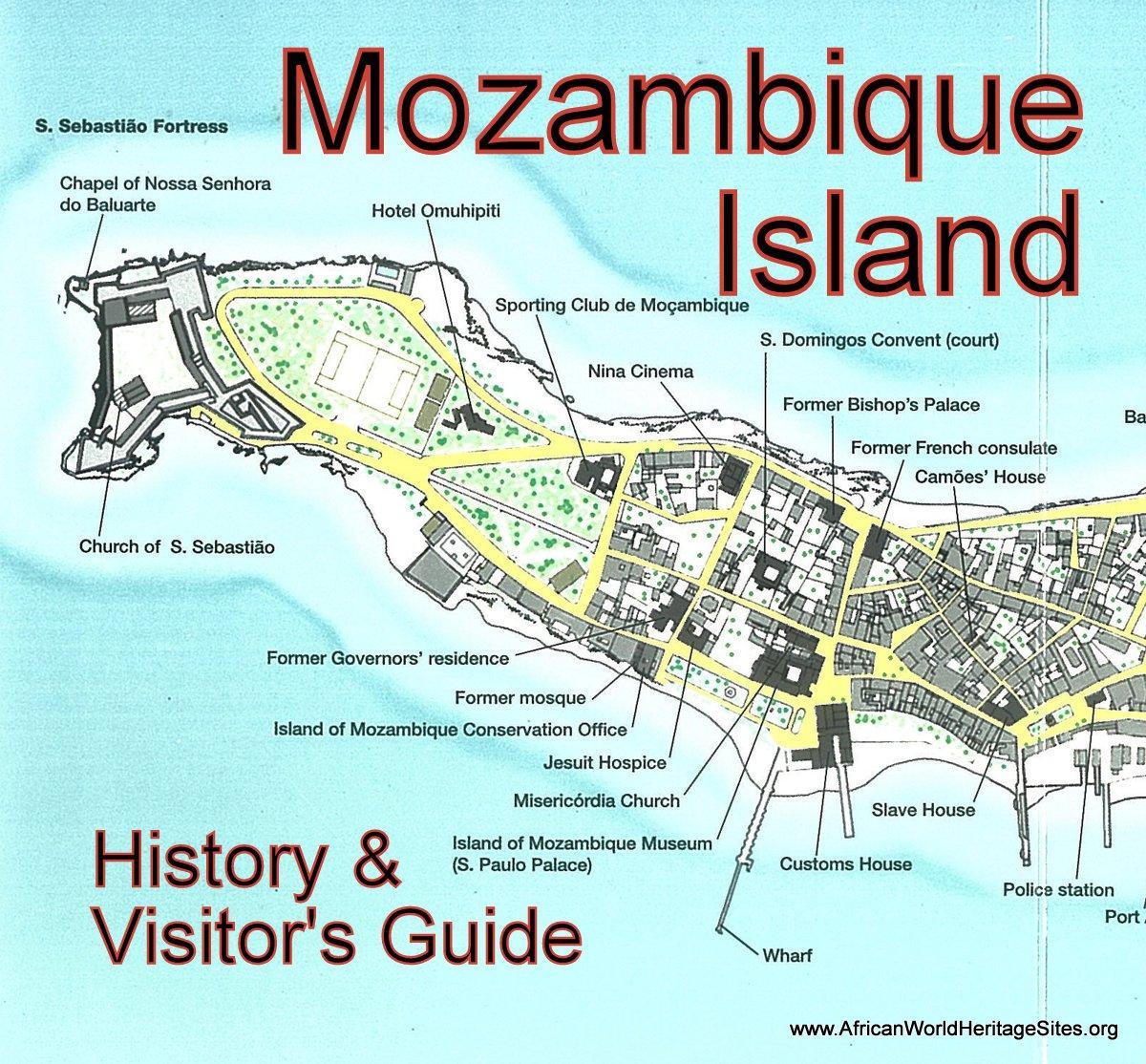 mapa Mosambiku ostrov