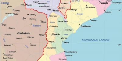 Mosambik v mapě