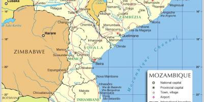 Maputo Mosambik mapa